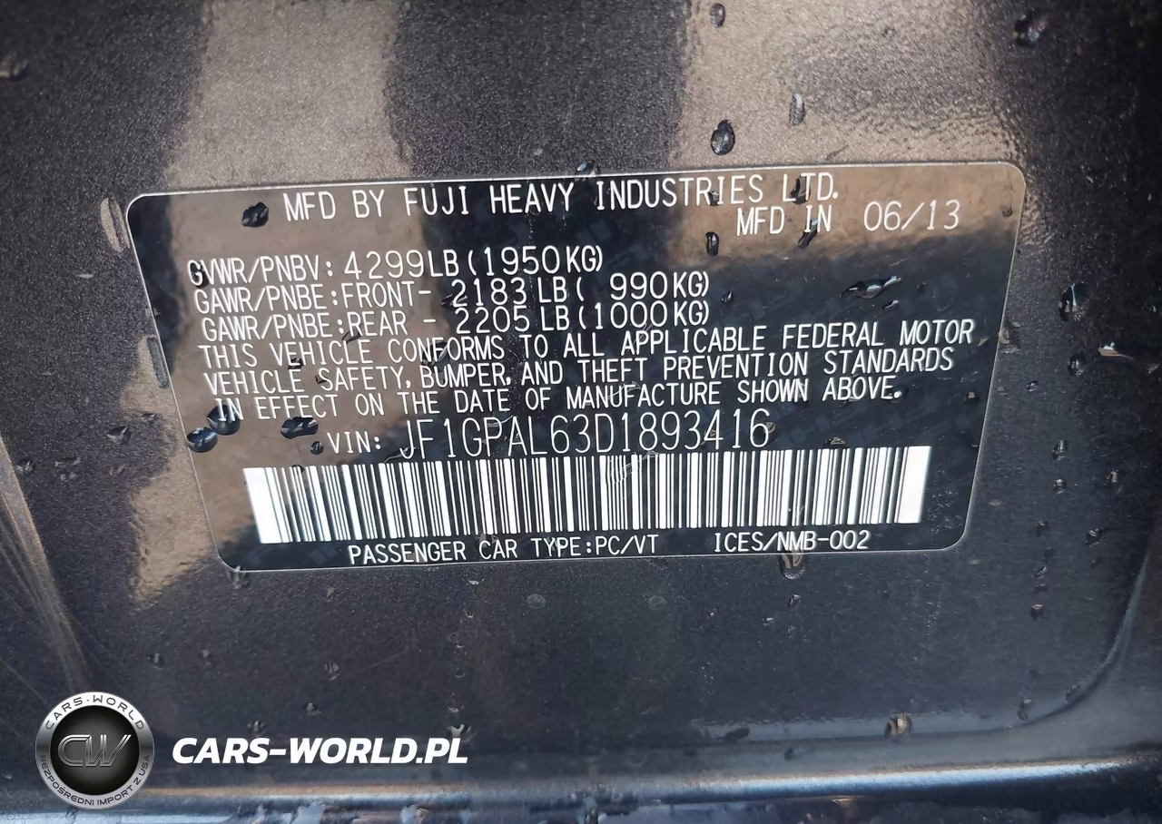 2013 Subaru Impreza 2.0I Sport Premium VIN:JF1GPAL63D1893416 - 9