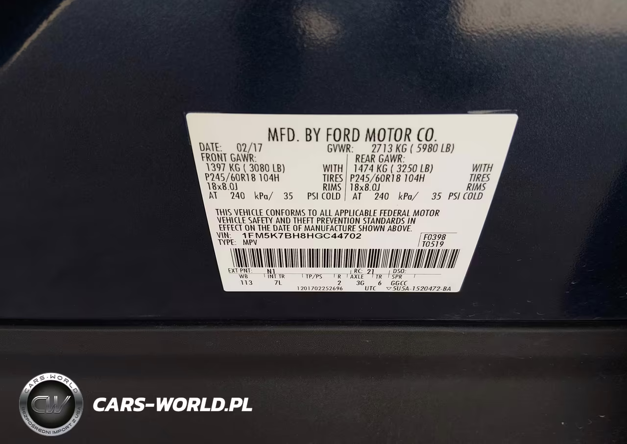 2017 Ford Explorer VIN:1FM5K7BH8HGC44702 - 9