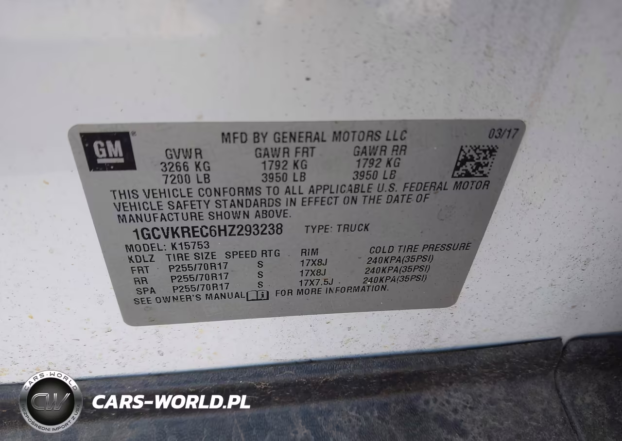 2017 Chevrolet Silverado 1500 Lt VIN:1GCVKREC6HZ293238 - 9