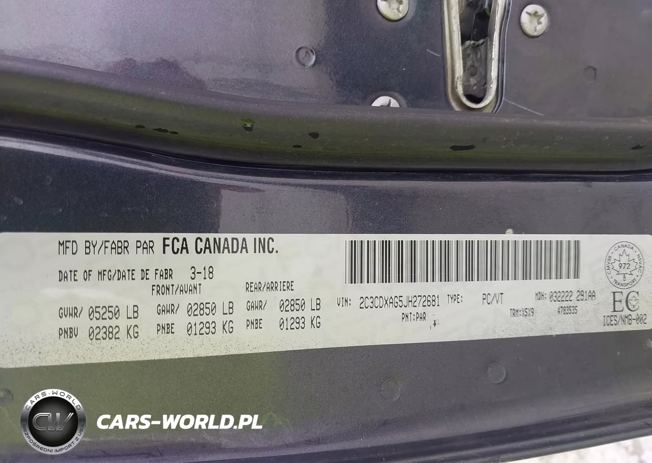 2018 Dodge Charger Police VIN:2C3CDXAG5JH272681 - 9