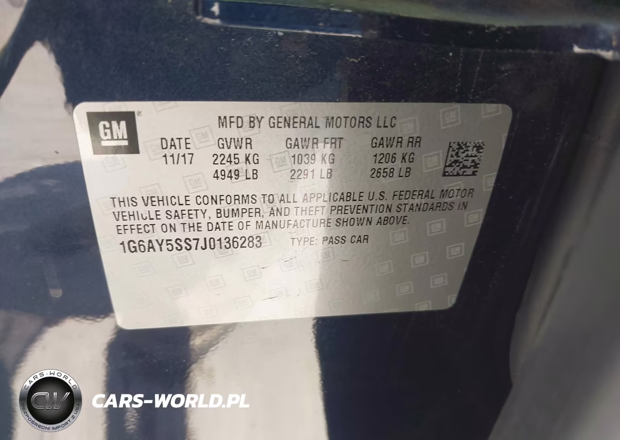 2018 Cadillac Cts Premium Luxury VIN:1G6AY5SS7J0136283 - 9