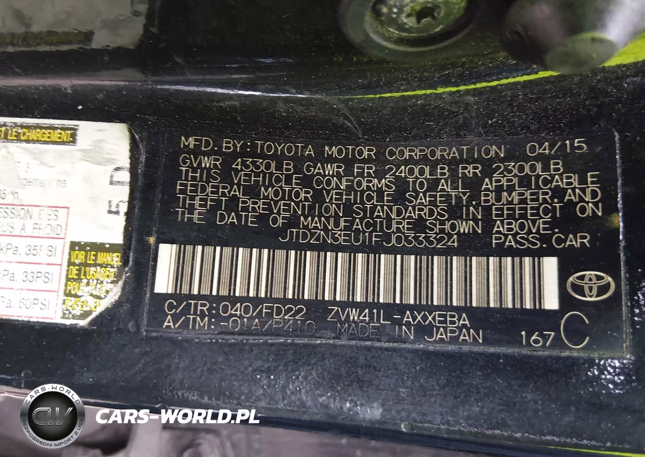 2015 Toyota Prius V Two VIN:JTDZN3EU1FJ033324 - 9