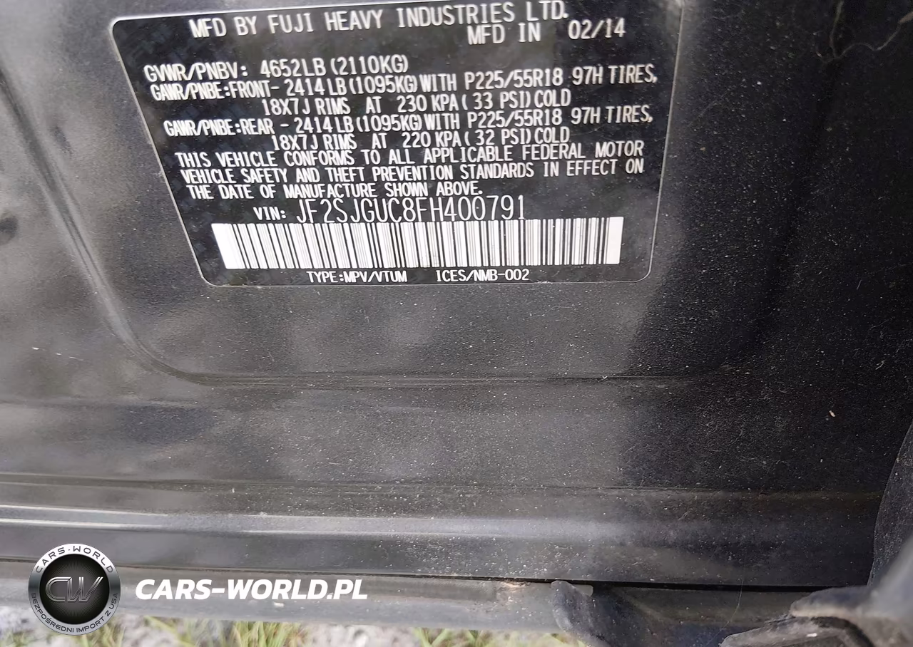 2015 Subaru Forester 2.0Xt Touring VIN:JF2SJGUC8FH400791 - 9