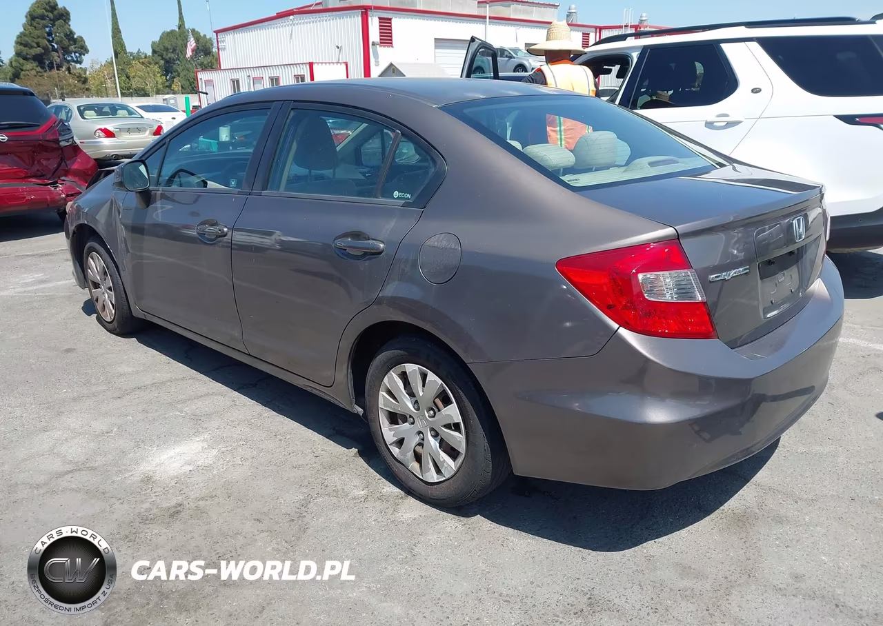 2012 Honda Civic Lx VIN:2HGFB2F53CH548353 - 3