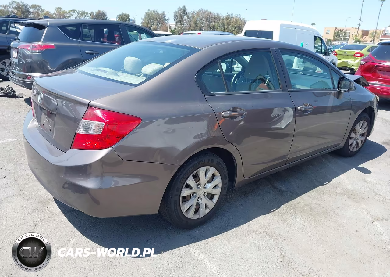 2012 Honda Civic Lx VIN:2HGFB2F53CH548353 - 4