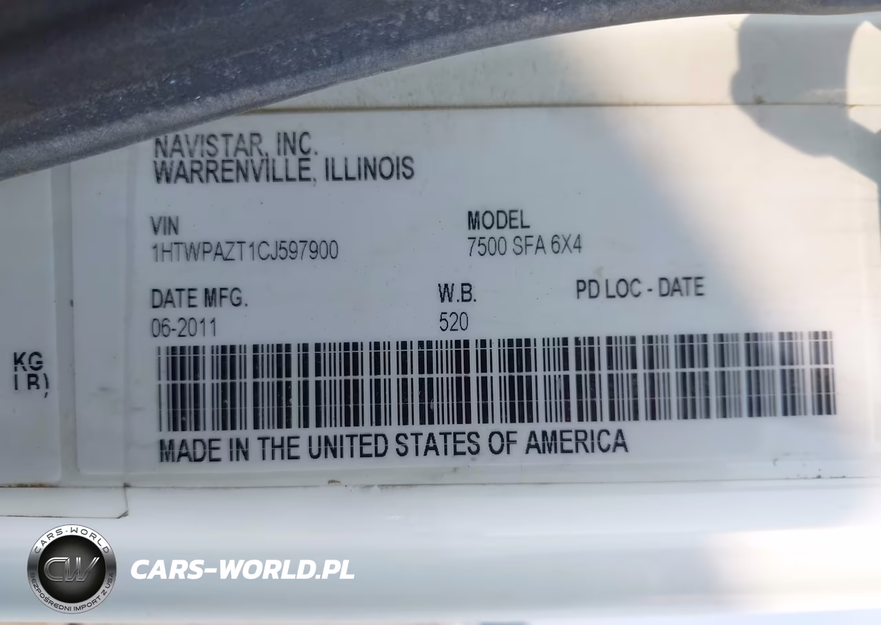 2012 International 7000 7500 VIN:1HTWPAZT1CJ597900 - 9