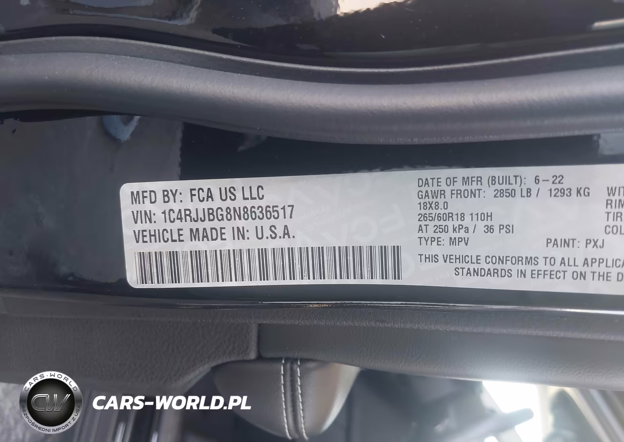 2022 Jeep Grand Cherokee L Limited 4X2 VIN:1C4RJJBG8N8636517 - 9