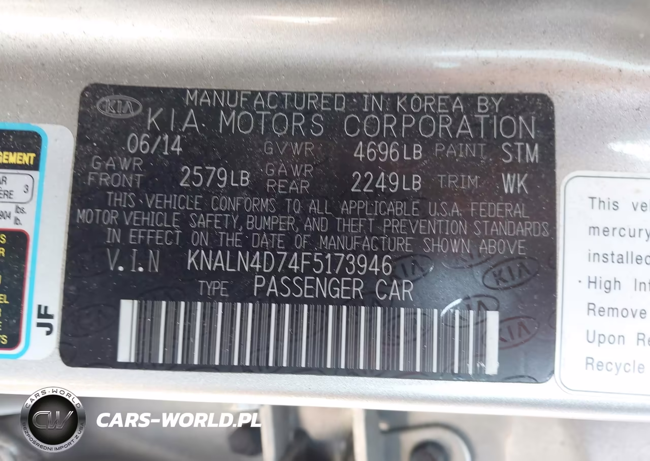2015 Kia Cadenza Premium VIN:KNALN4D74F5173946 - 9