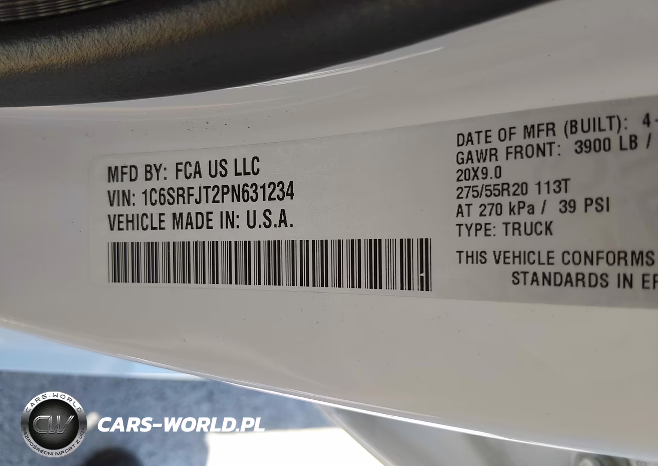 2023 Ram 1500 Laramie 4X4 5'7 Box VIN:1C6SRFJT2PN631234 - 9