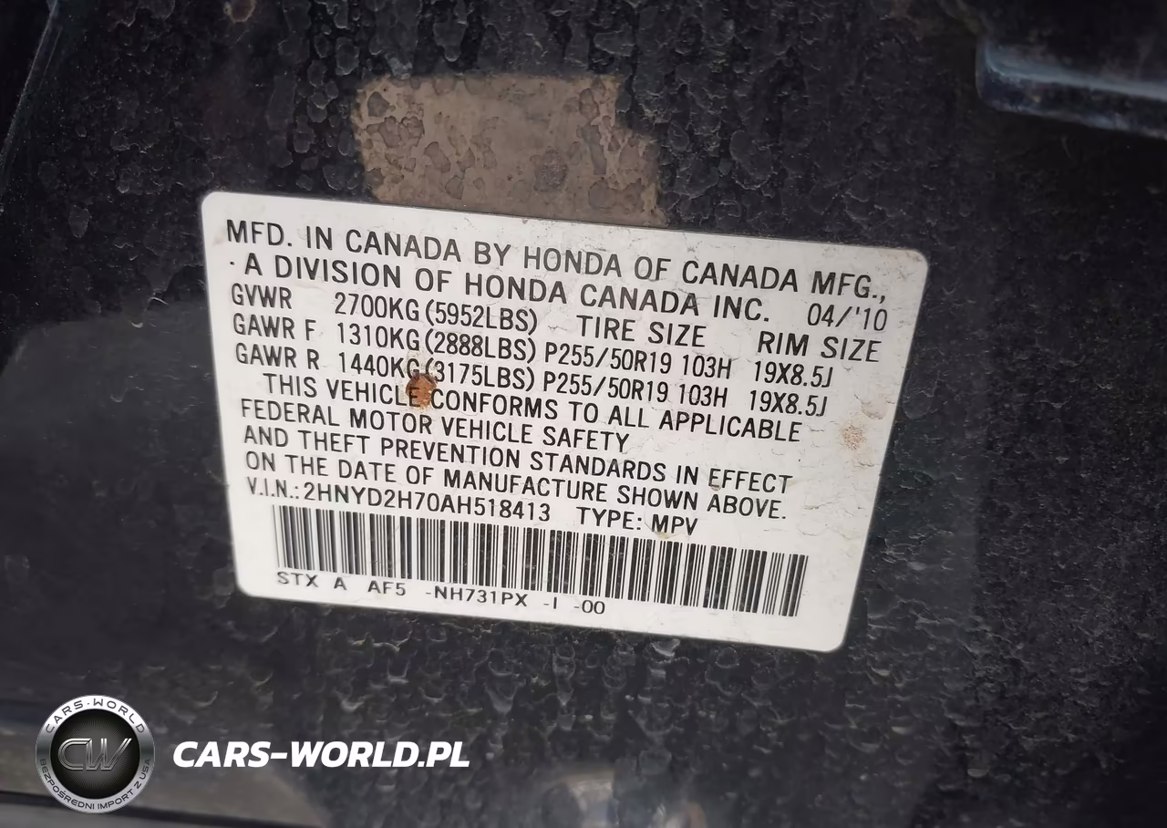 2010 Acura Mdx Advance Package VIN:2HNYD2H70AH518413 - 9