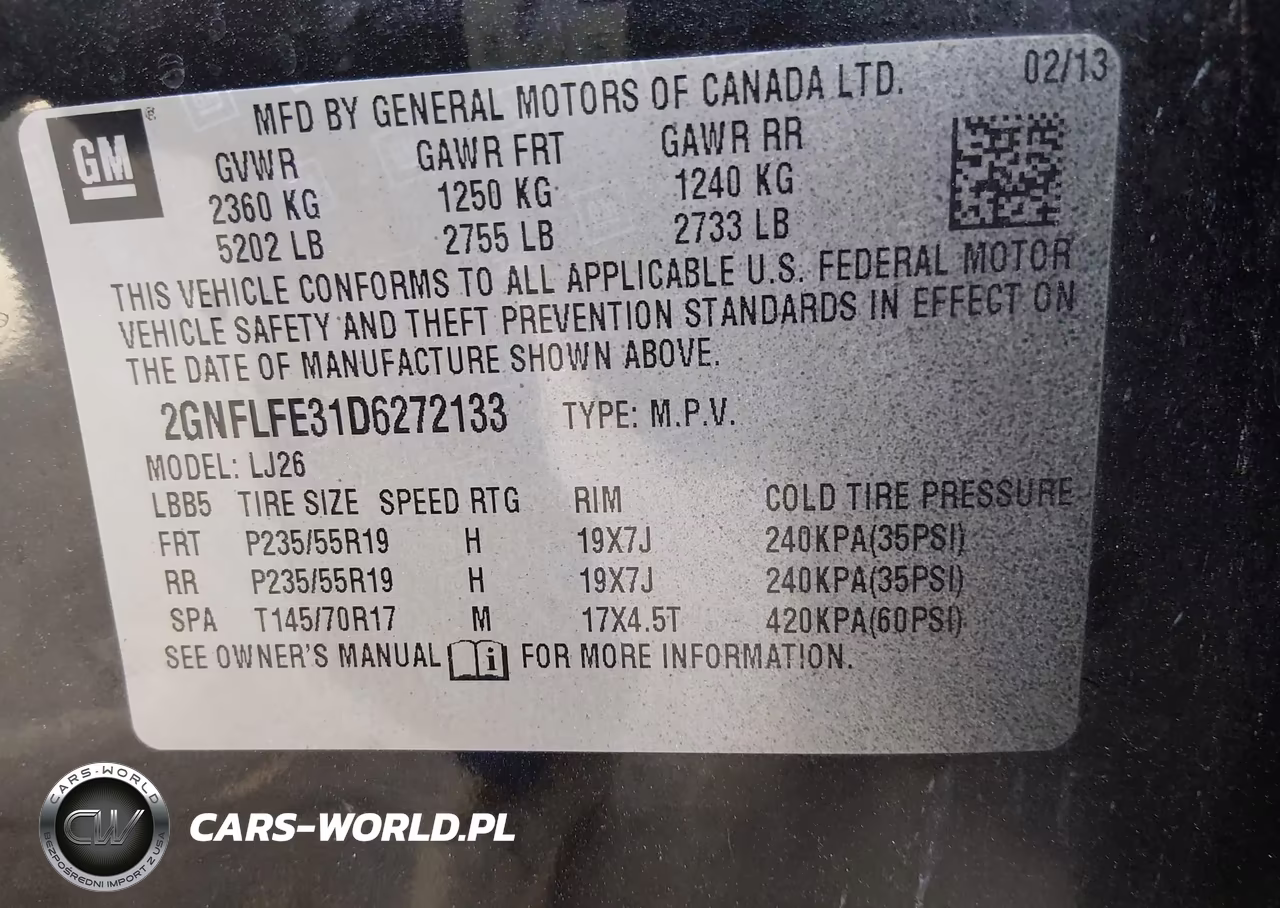 2013 Chevrolet Equinox Ltz VIN:2GNFLFE31D6272133 - 9