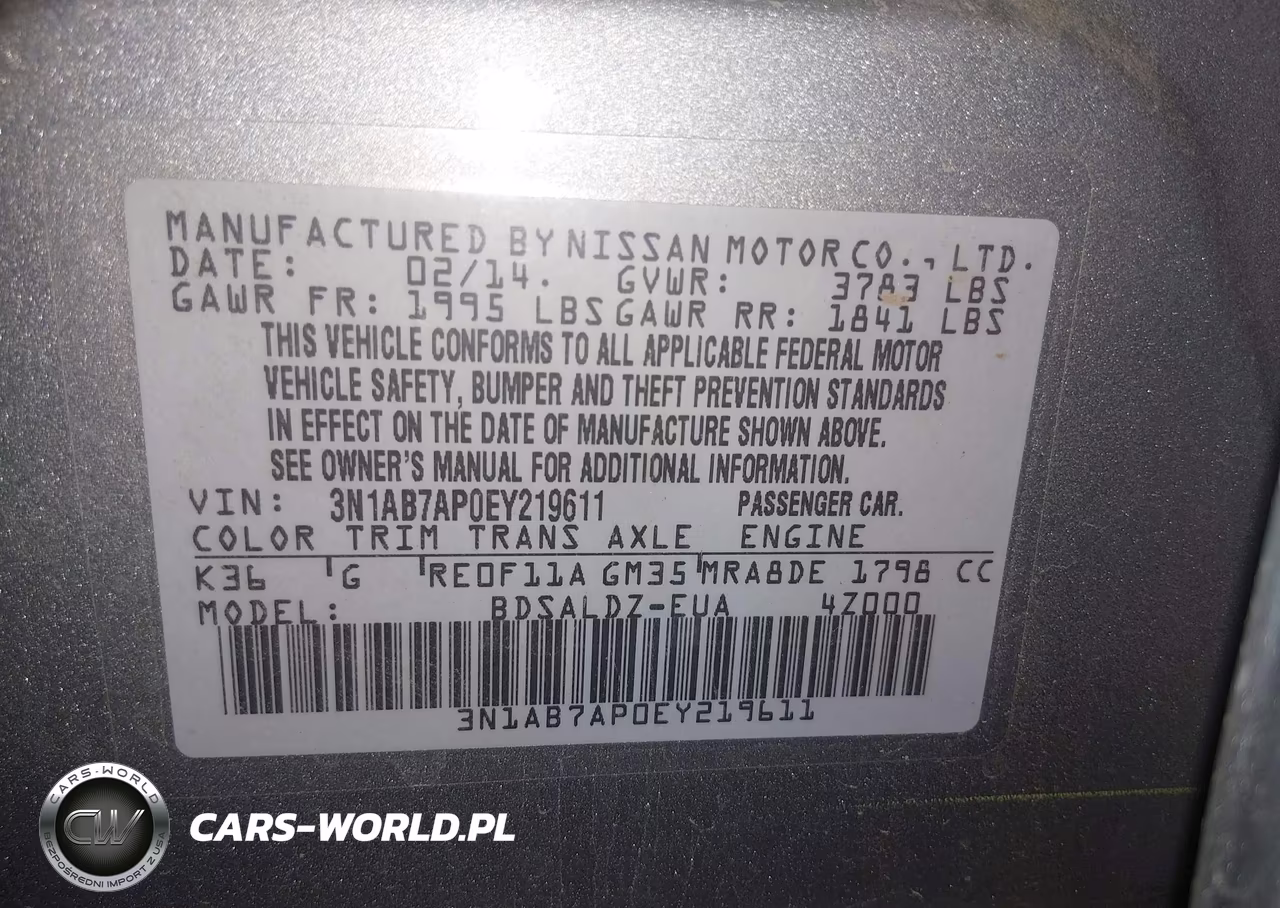 2014 Nissan Sentra Sv VIN:3N1AB7AP0EY219611 - 9
