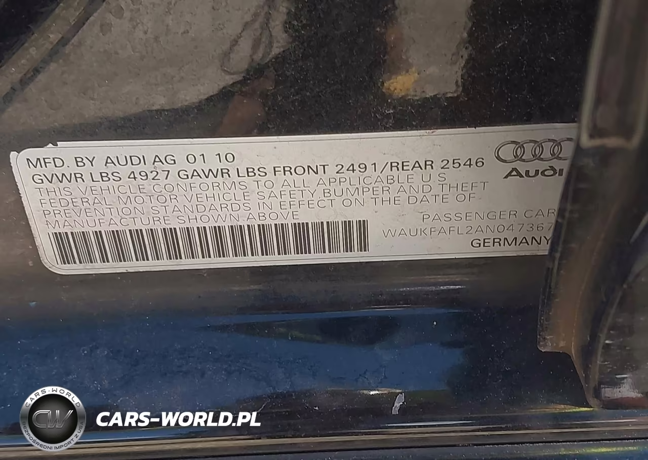 2010 Audi A4 2.0T Premium VIN:WAUKFAFL2AN047367 - 9