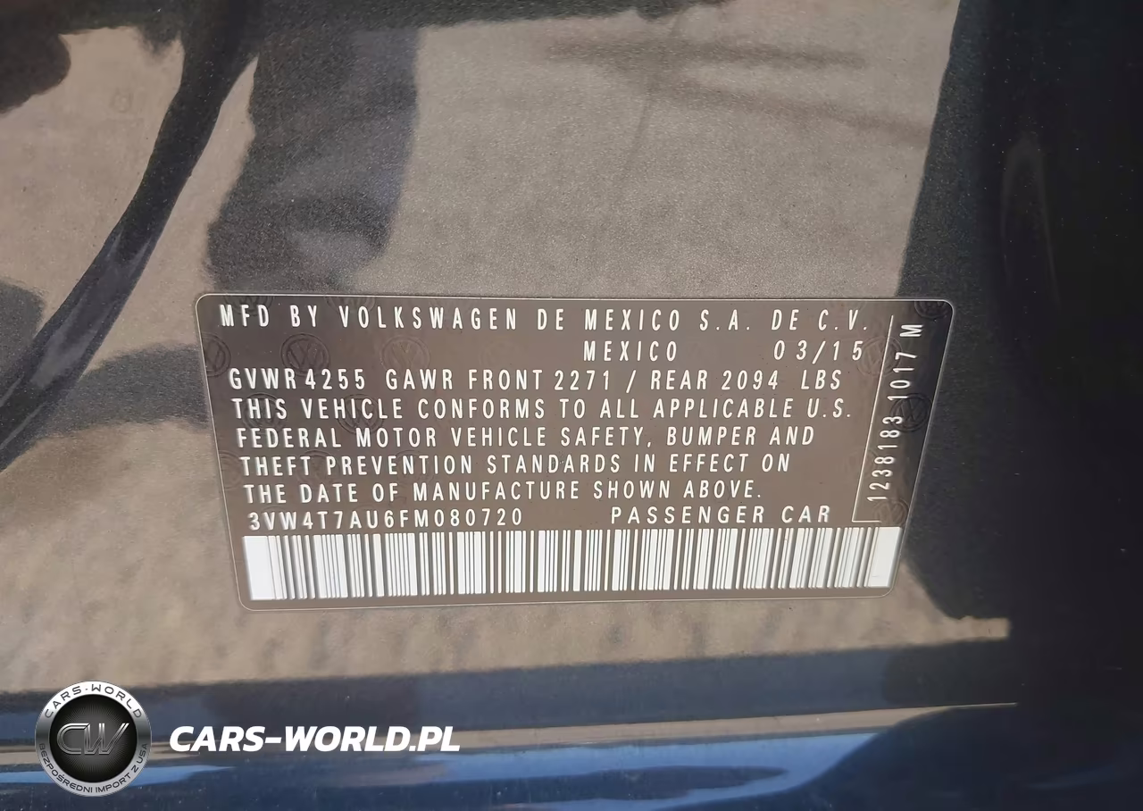 2015 Volkswagen Golf Gti 2.0T Autobahn 4-Door VIN:3VW4T7AU6FM080720 - 9