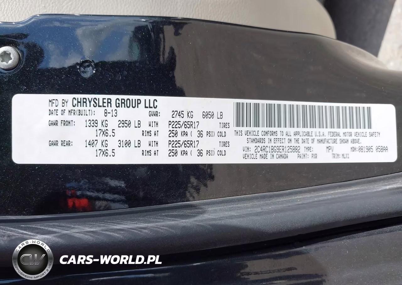 2014 Chrysler Town & Country Touring VIN:2C4RC1BG9ER125882 - 9