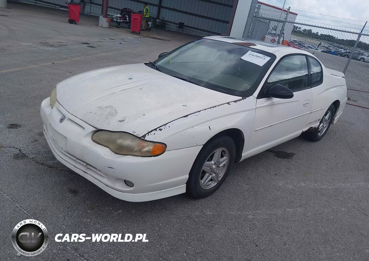 2001 Chevrolet Monte Carlo Ss VIN:2G1WX15K319245302 - 2