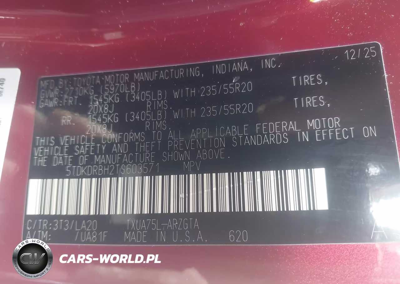 2026 Toyota Highlander Platinum VIN:5TDKDRBH2TS603571 - 9