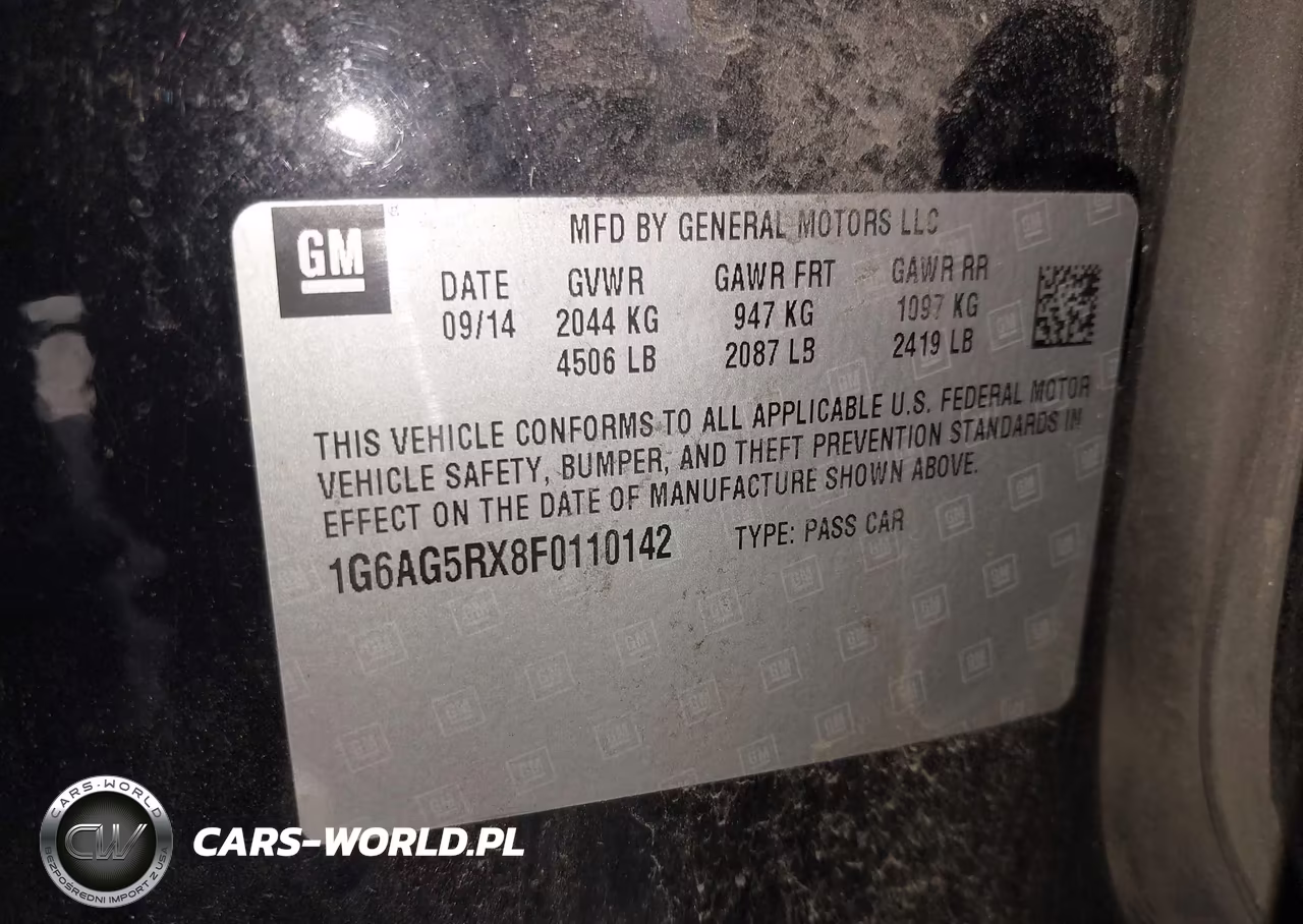 2015 Cadillac Ats Standard VIN:1G6AG5RX8F0110142 - 9