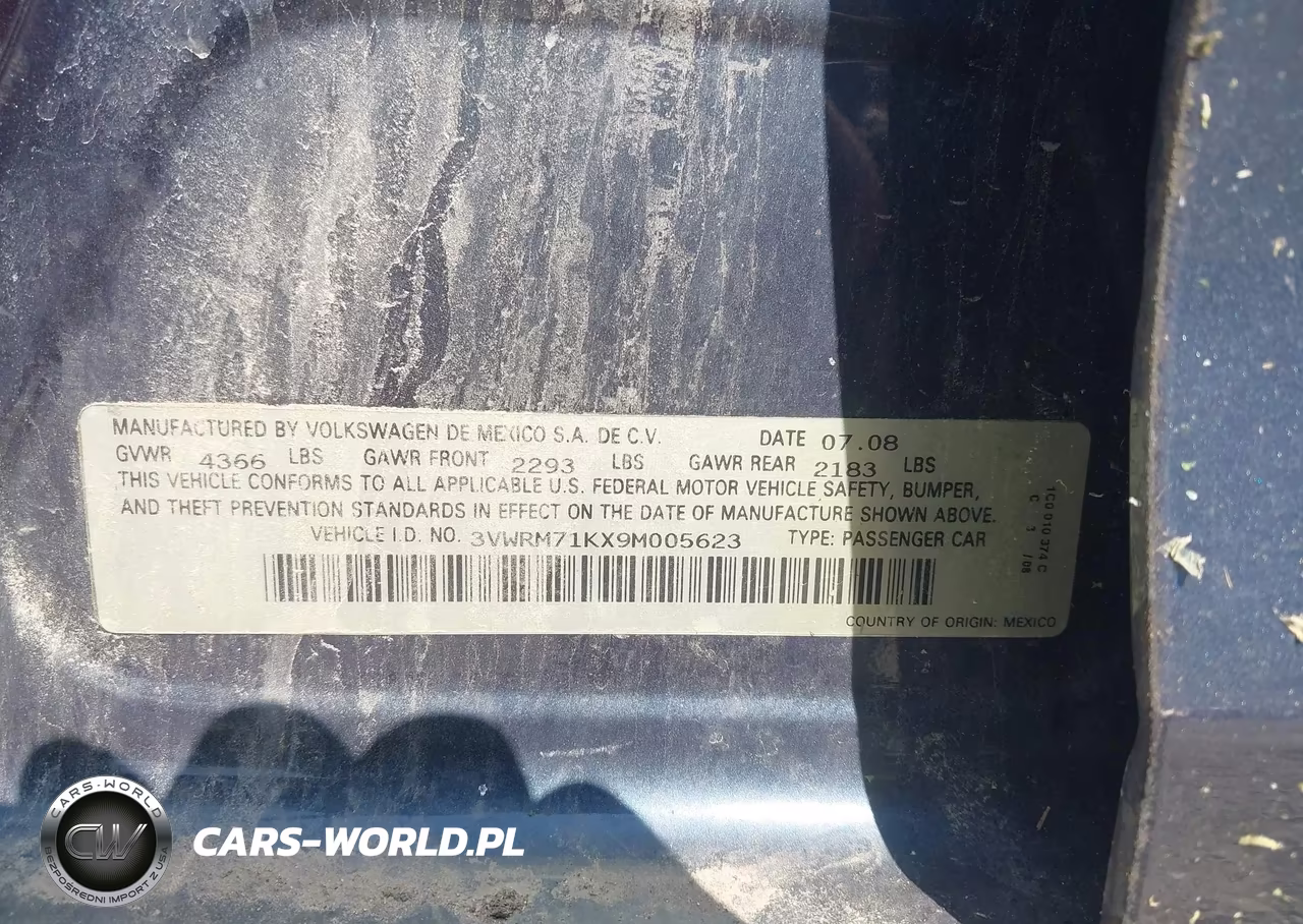 2009 Volkswagen Jetta Se-Sel VIN:3VWRM71KX9M005623 - 9