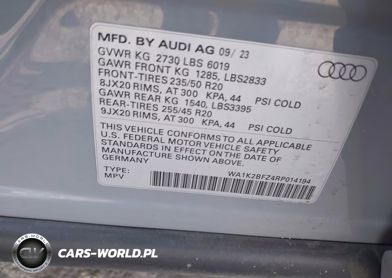 2024 Audi Q4 E-Tron Premium 50 Quattro VIN:WA1K2BFZ4RP014194 - 9