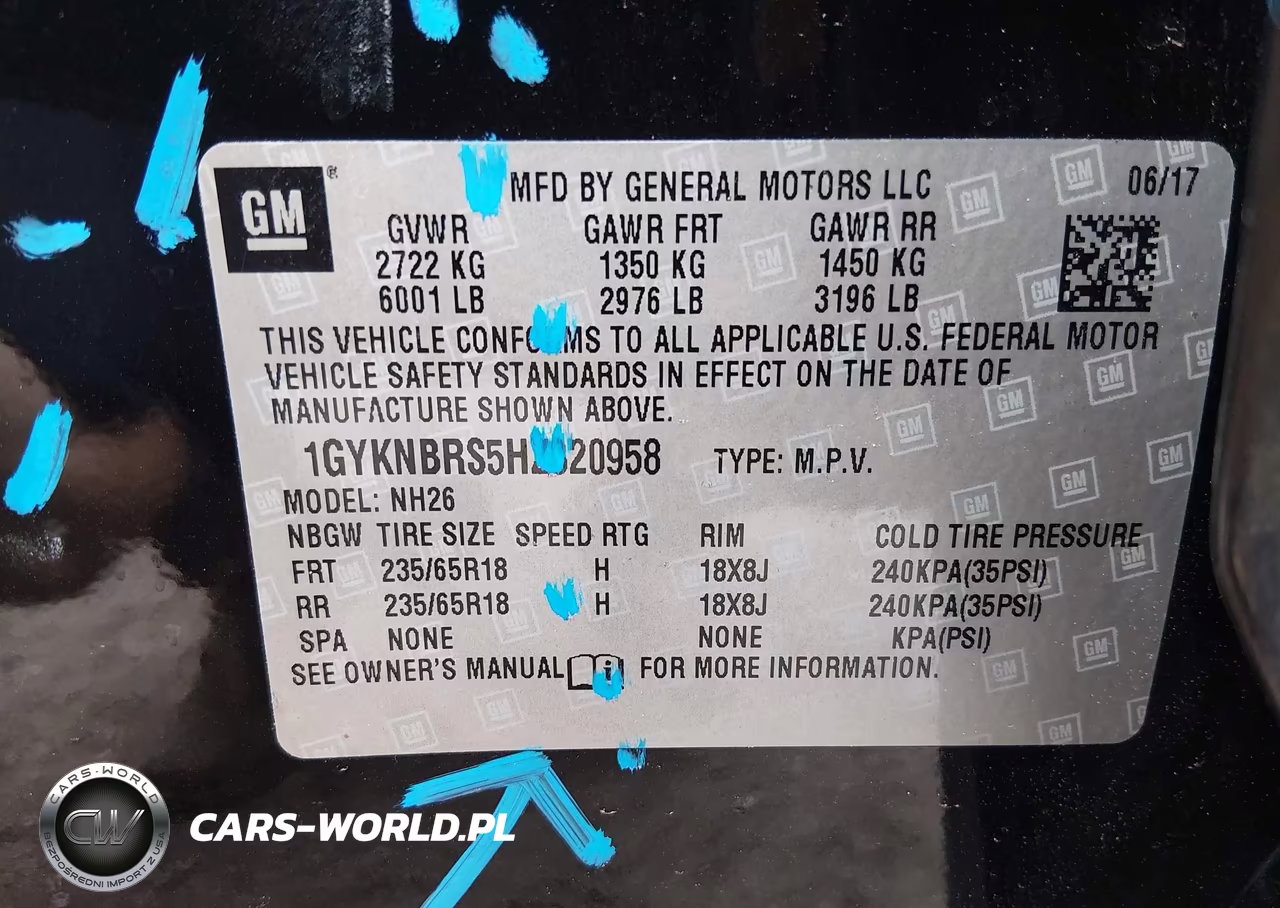 2017 Cadillac Xt5 Luxury VIN:1GYKNBRS5HZ320958 - 9