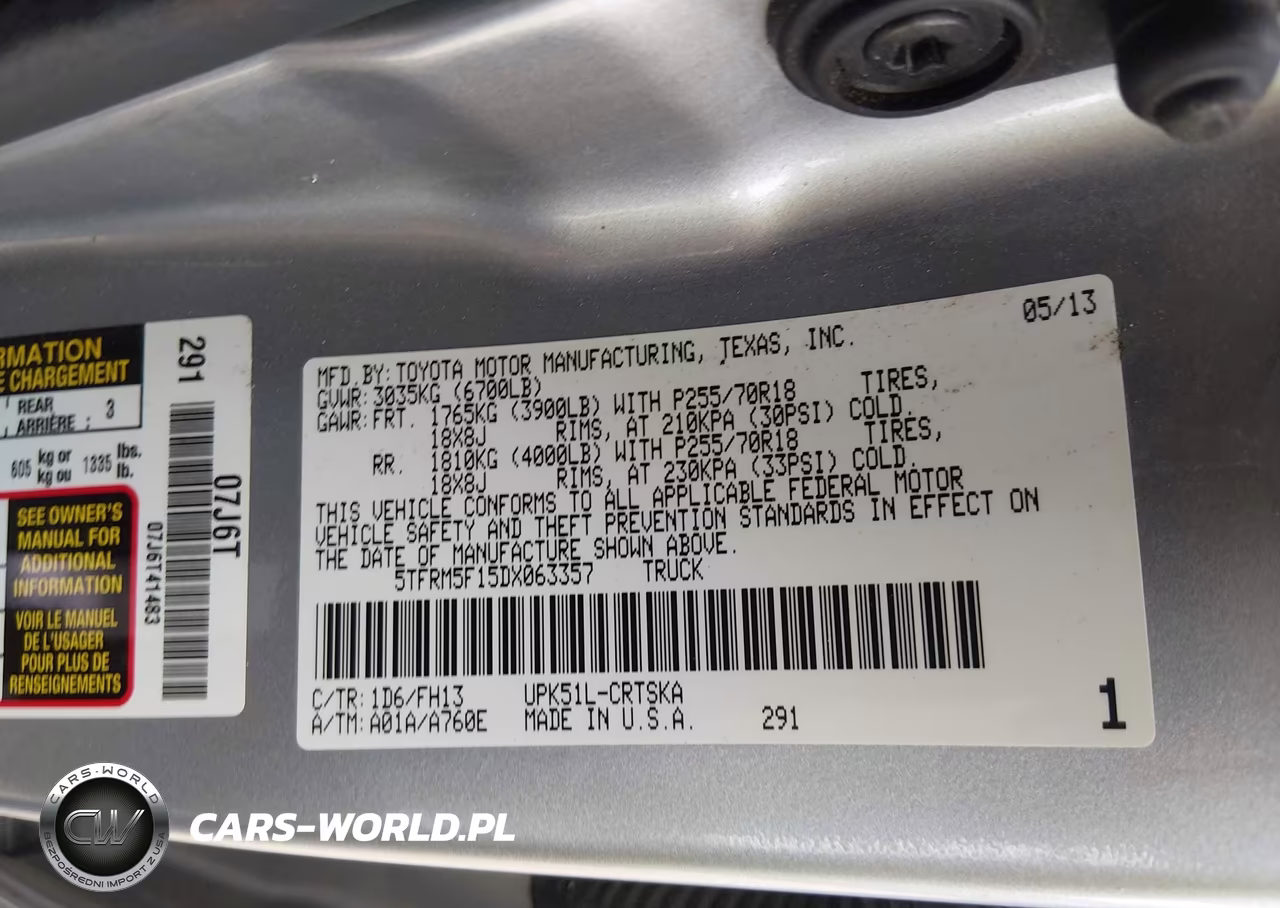 2013 Toyota Tundra Grade 4.6L V8 VIN:5TFRM5F15DX063357 - 9