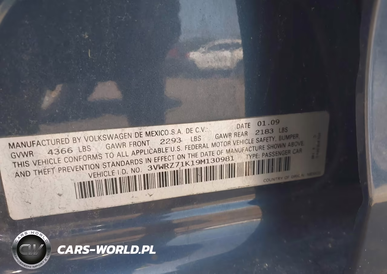2009 Volkswagen Jetta Se VIN:3VWRZ71K19M130981 - 9
