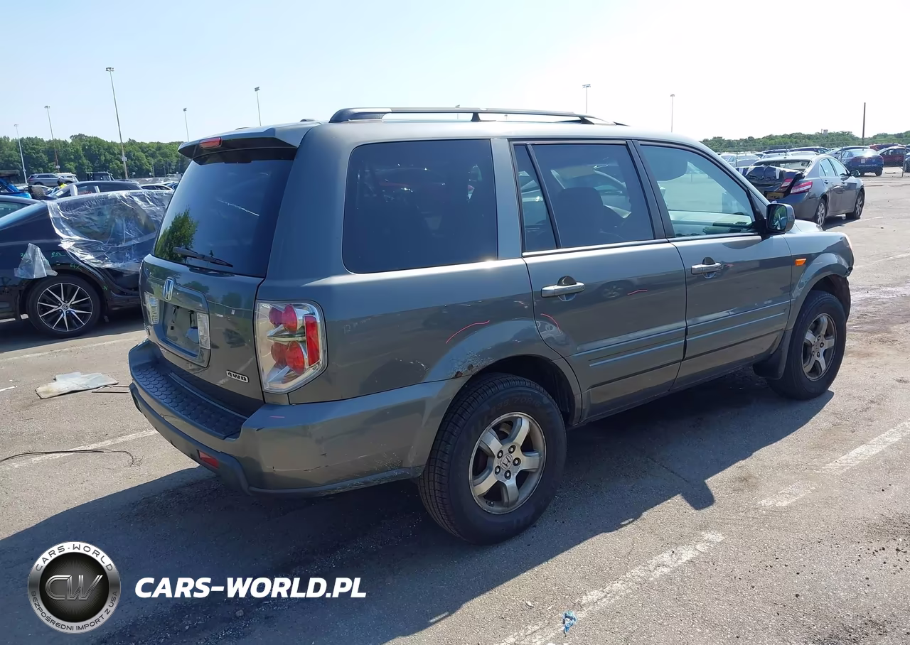 2007 Honda Pilot Ex-L VIN:2HKYF18707H510354 - 4