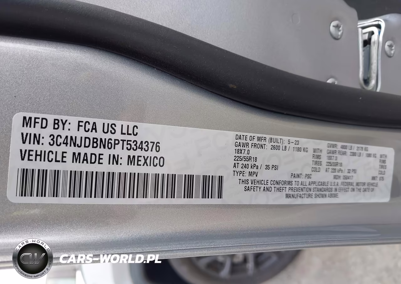 2023 Jeep Compass Altitude 4X4 VIN:3C4NJDBN6PT534376 - 9