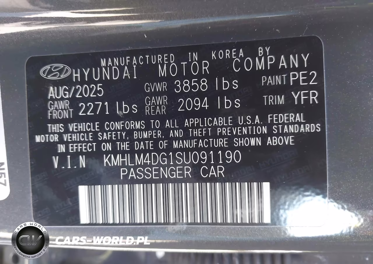 2025 Hyundai Elantra Sel Sport VIN:KMHLM4DG1SU091190 - 9