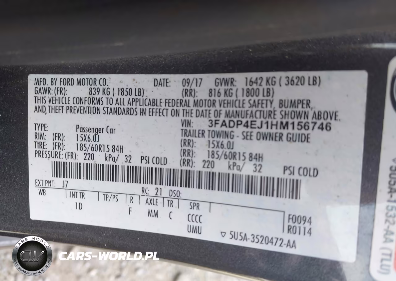 2017 Ford Fiesta Se VIN:3FADP4EJ1HM156746 - 9
