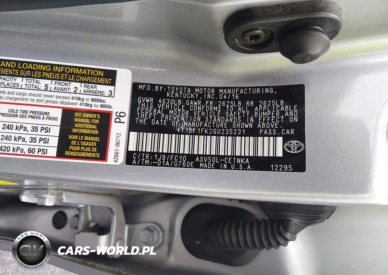 2016 Toyota Camry Le VIN:4T1BF1FK2GU235231 - 9