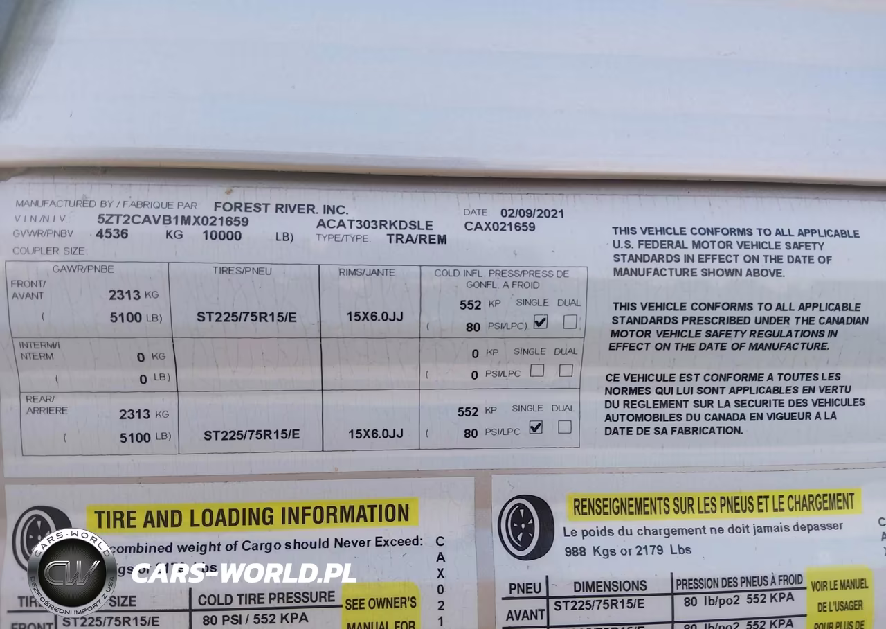 2021 Coachmen Catalina VIN:5ZT2CAVB1MX021659 - 9