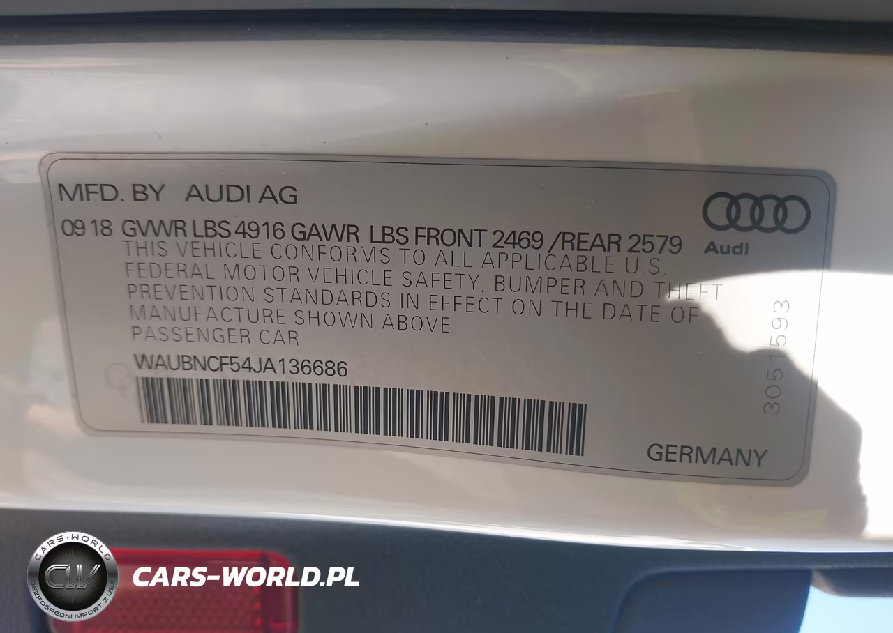 2018 Audi A5 2.0T Premium VIN:WAUBNCF54JA136686 - 9