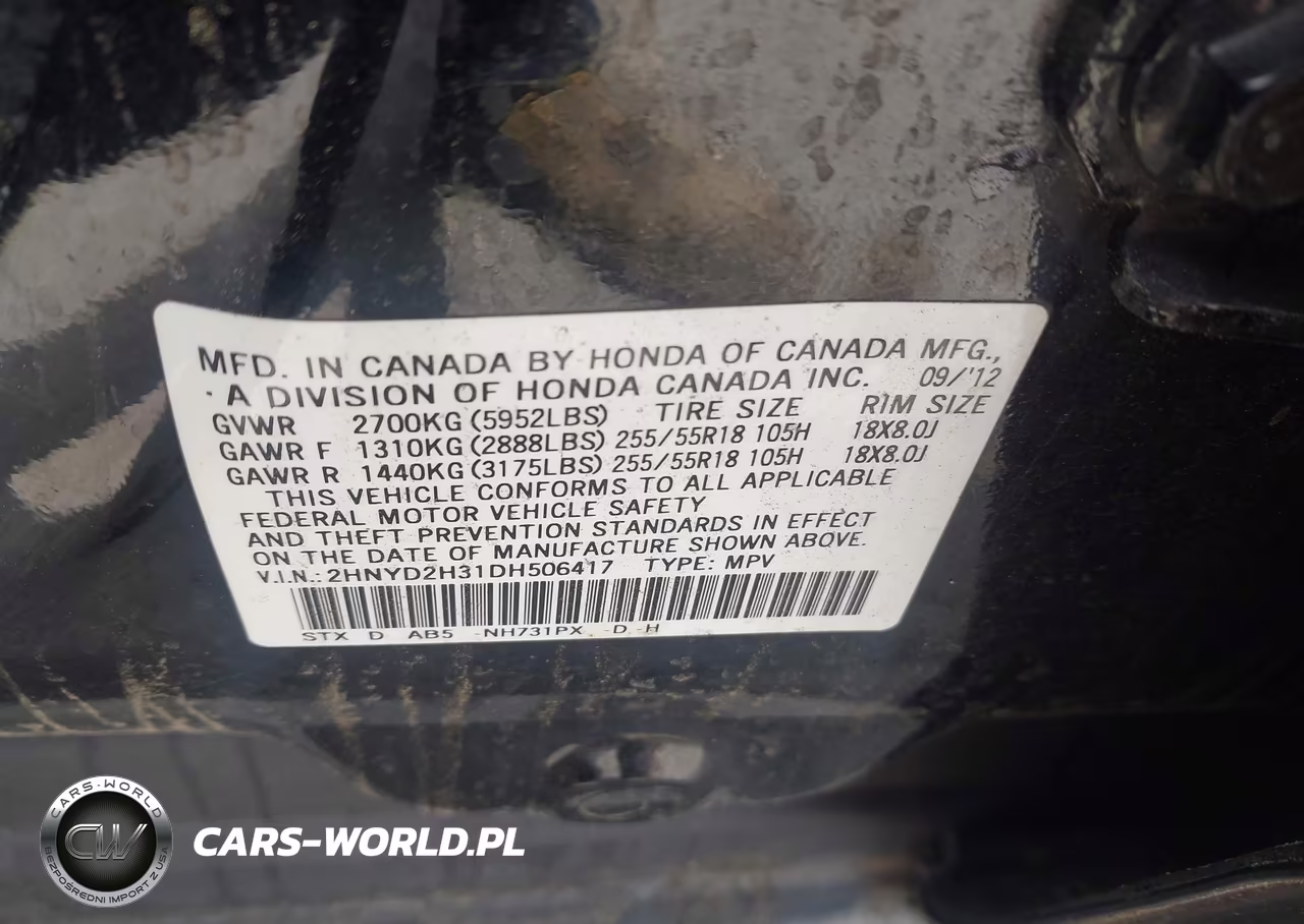 2013 Acura Mdx Technology Package VIN:2HNYD2H31DH506417 - 9