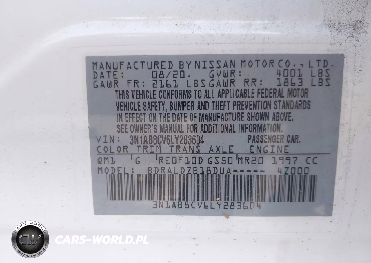 2020 Nissan Sentra Sv Xtronic Cvt VIN:3N1AB8CV6LY283604 - 9