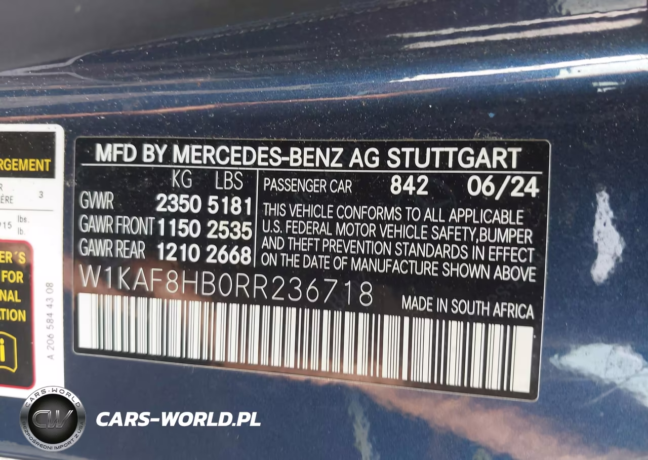 2024 Mercedes-Benz Amg C 43 4Matic VIN:W1KAF8HB0RR236718 - 9
