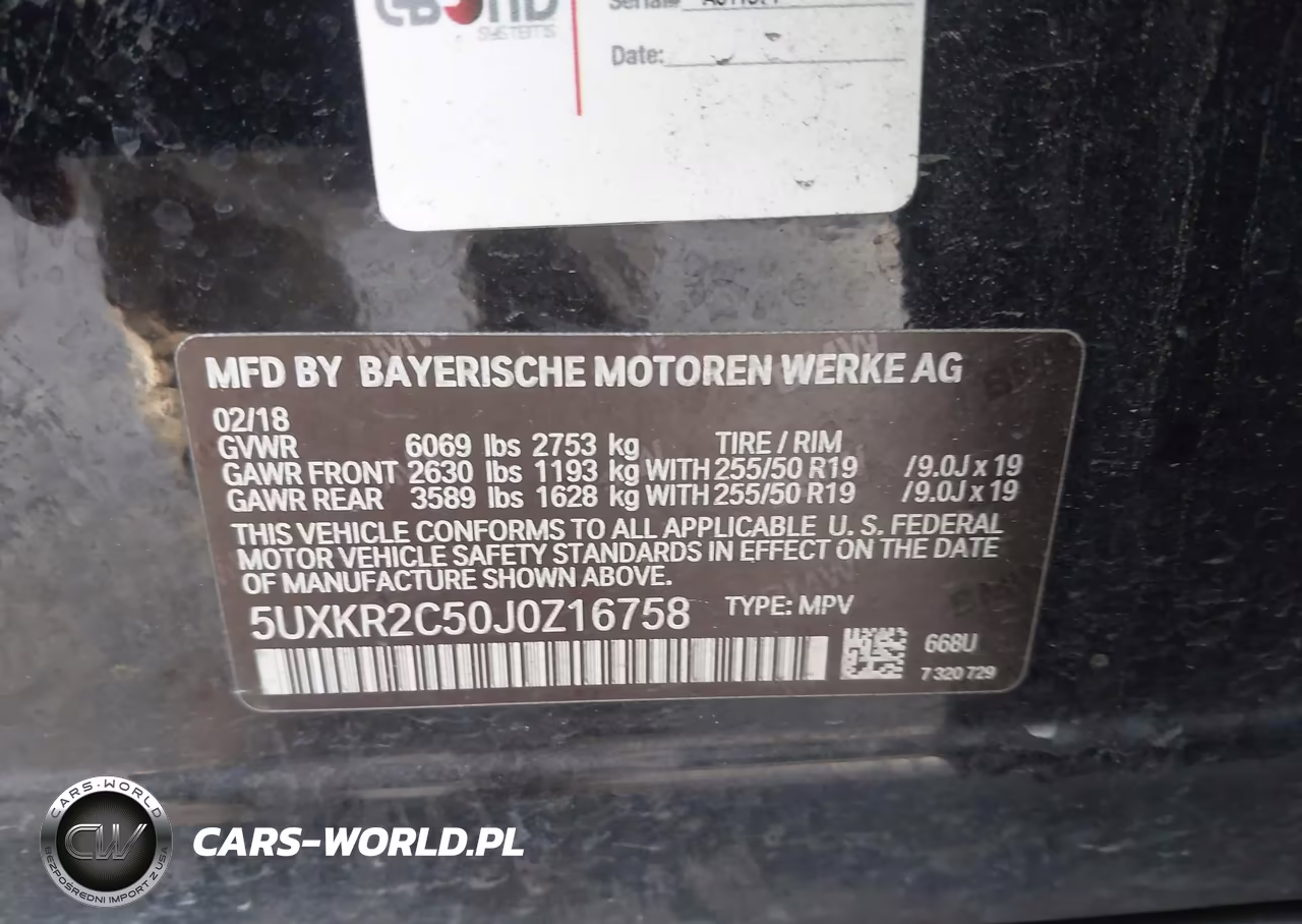 2018 BMW X5 Sdrive35I VIN:5UXKR2C50J0Z16758 - 9