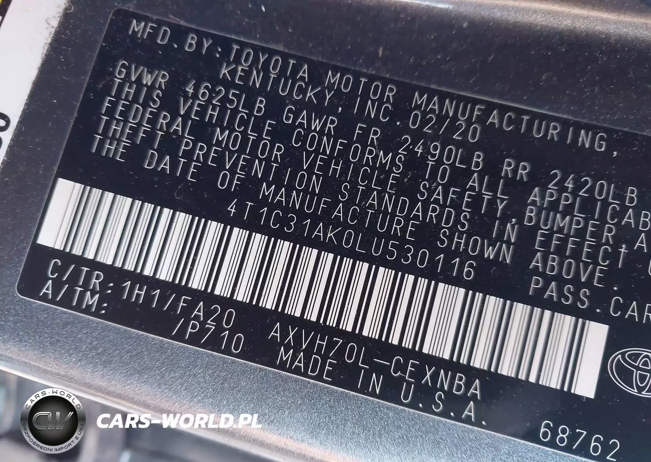 2020 Toyota Camry Le Hybrid VIN:4T1C31AK0LU530116 - 9