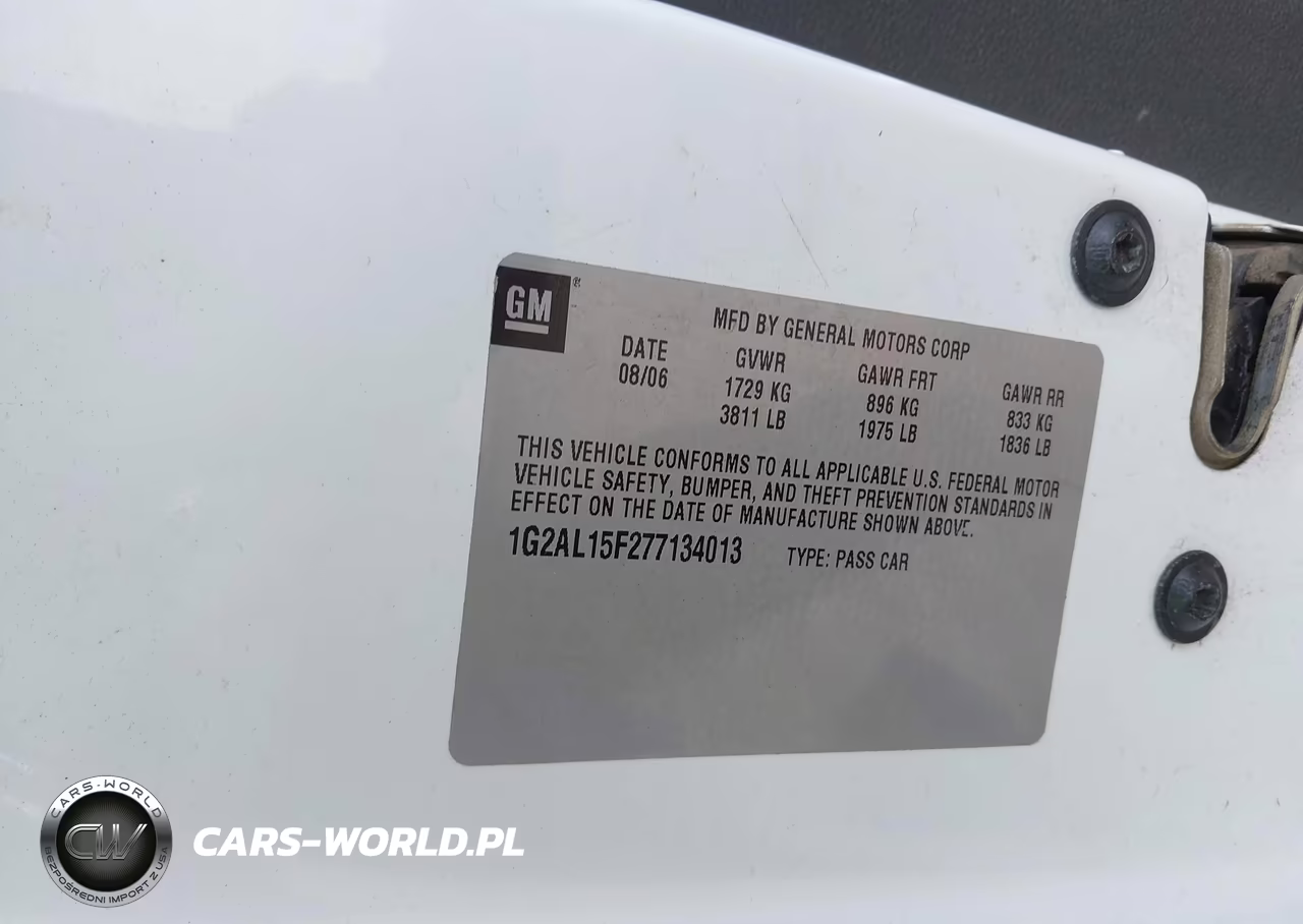 2007 Pontiac G5 VIN:1G2AL15F277134013 - 9