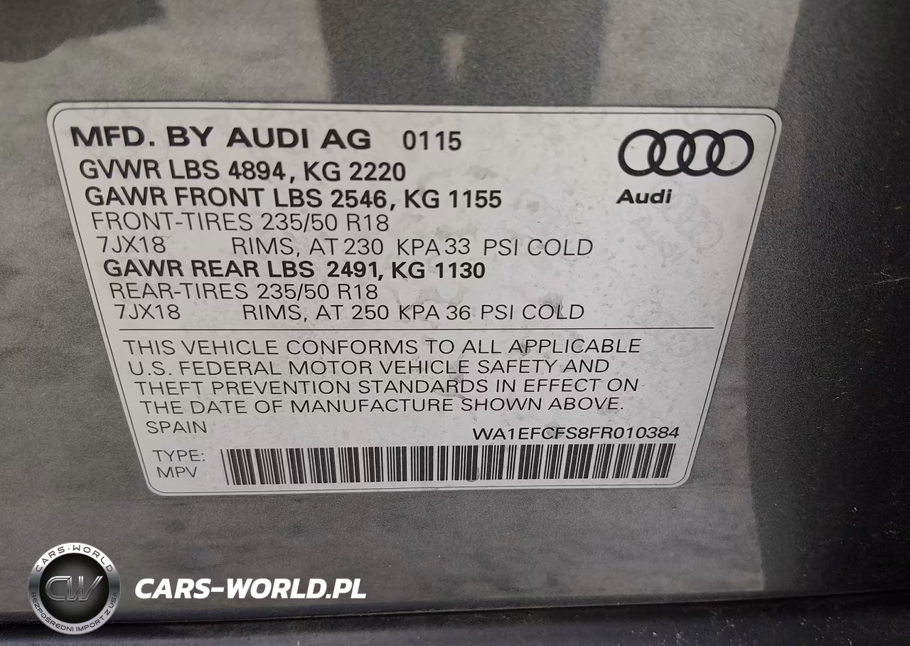2015 Audi Q3 2.0T Premium Plus VIN:WA1EFCFS8FR010384 - 9