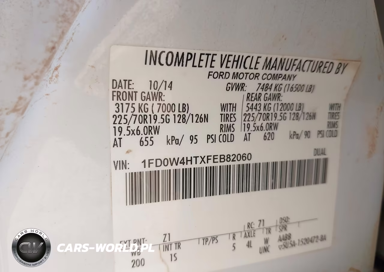 2015 Ford F-450 Chassis Xl VIN:1FD0W4HTXFEB82060 - 9