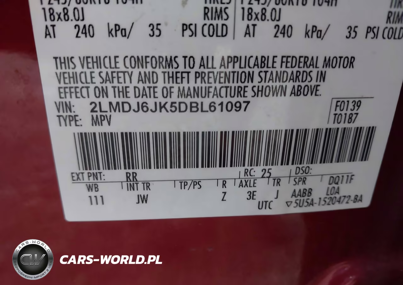 2013 Lincoln Mkx VIN:2LMDJ6JK5DBL61097 - 9