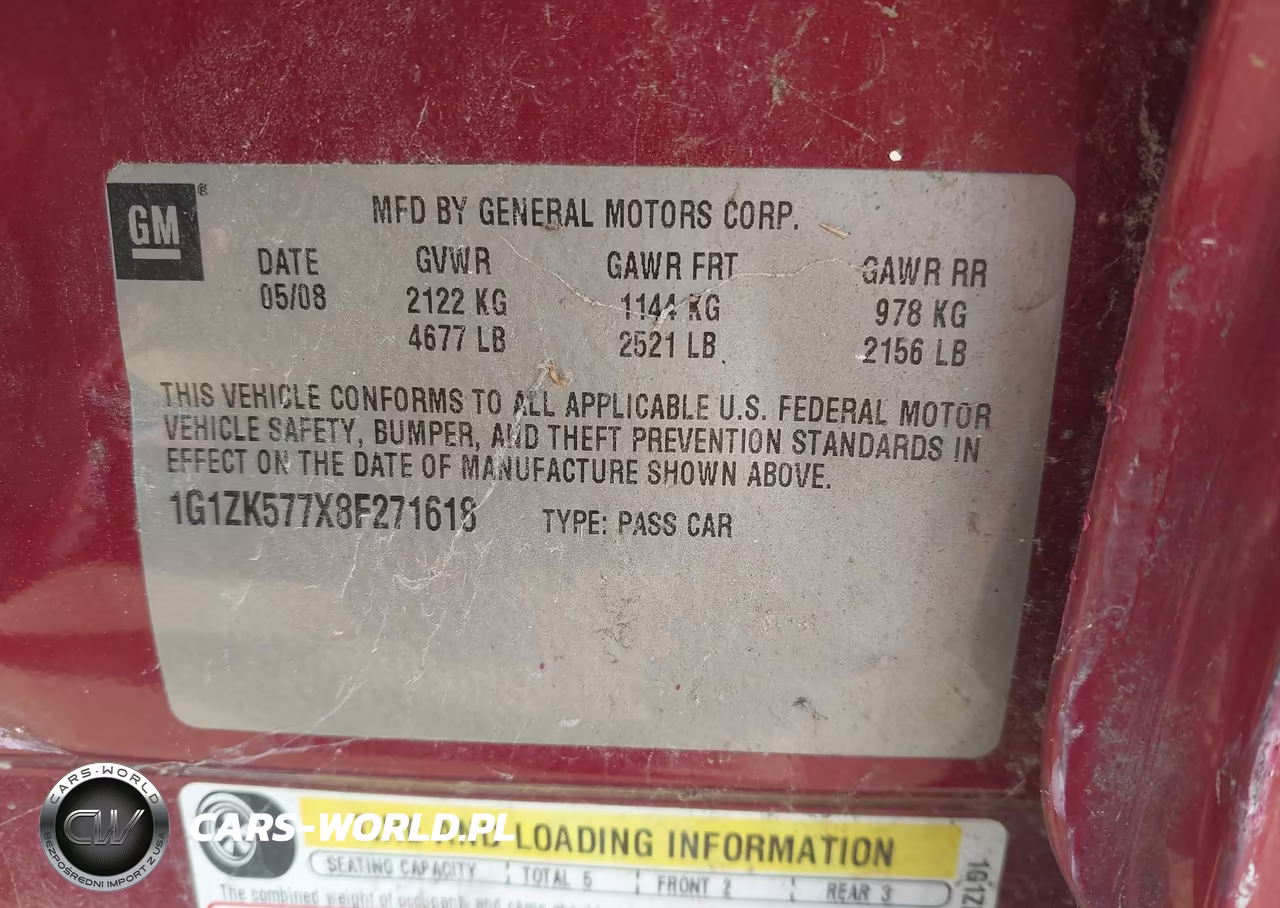 2008 Chevrolet Malibu Ltz VIN:1G1ZK577X8F271618 - 9