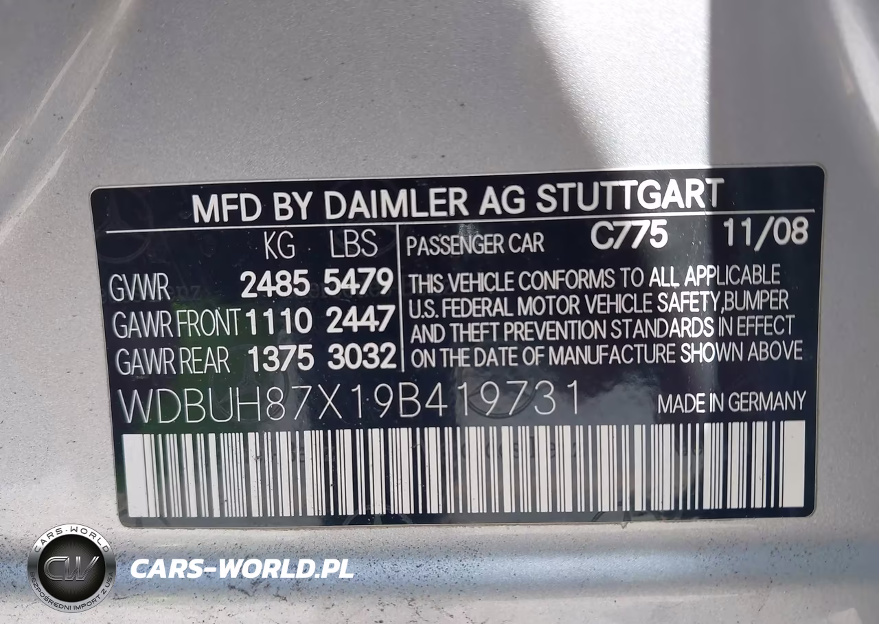 2009 Mercedes-Benz E 350 4Matic VIN:WDBUH87X19B419731 - 9
