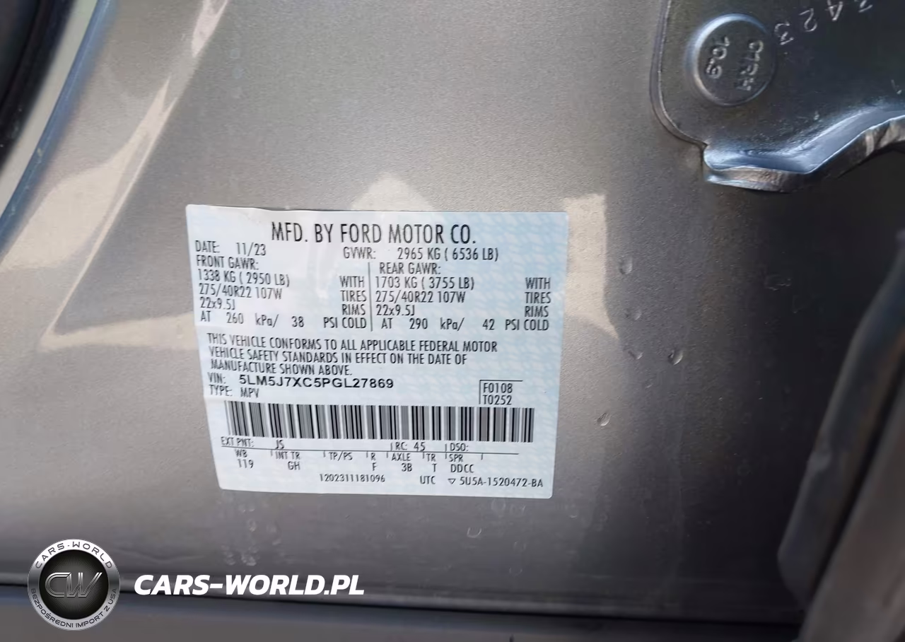 2023 Lincoln Aviator Reserve VIN:5LM5J7XC5PGL27869 - 9