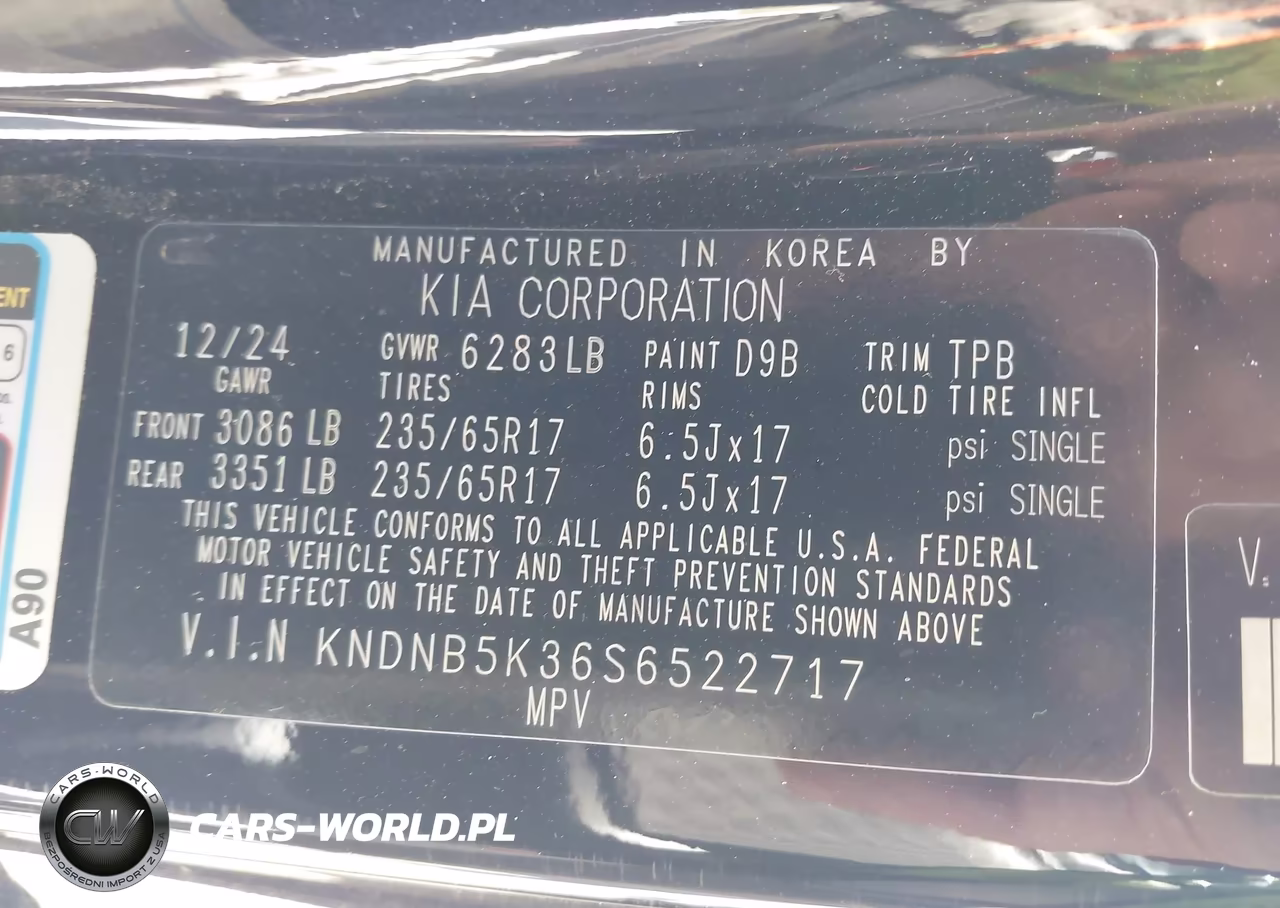 2025 Kia Carnival Mpv Lxs VIN:KNDNB5K36S6522717 - 9