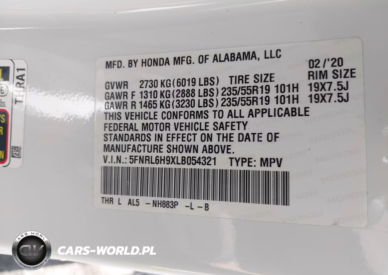 2020 Honda Odyssey Elite VIN:5FNRL6H9XLB054321 - 9