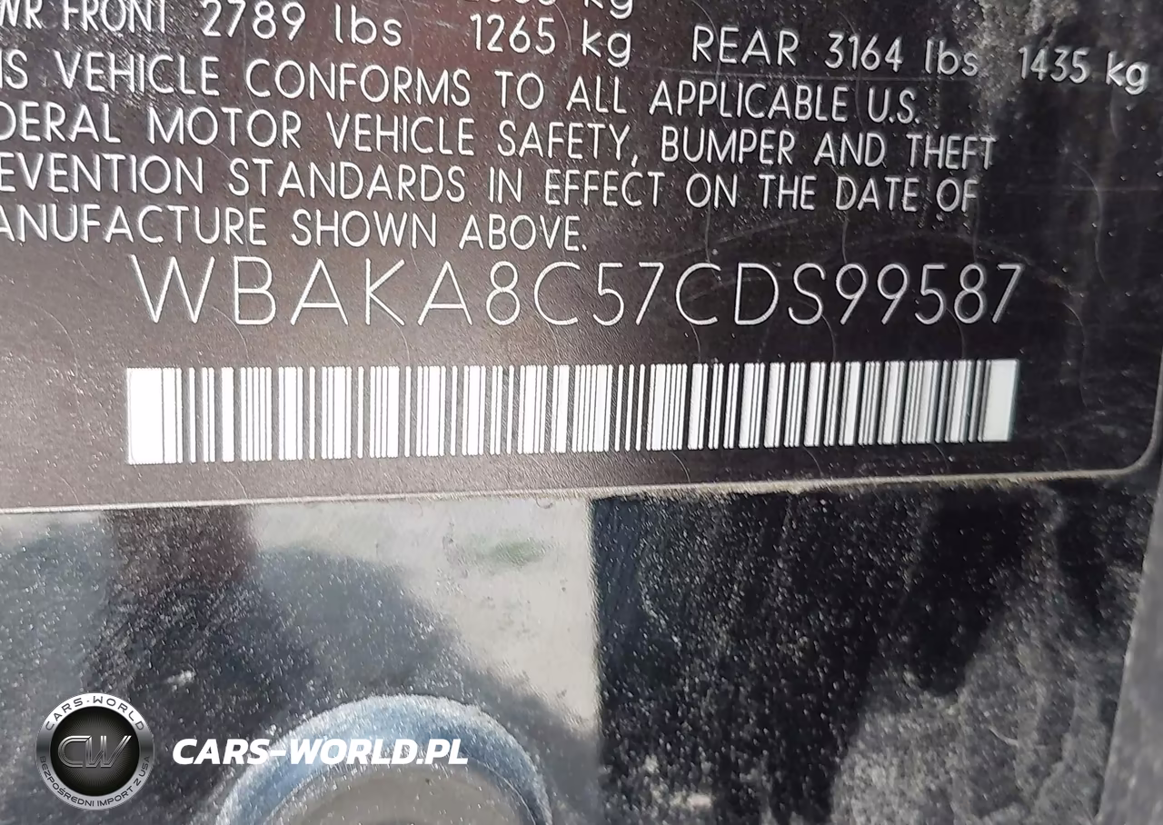 2012 BMW 750I VIN:WBAKA8C57CDS99587 - 9