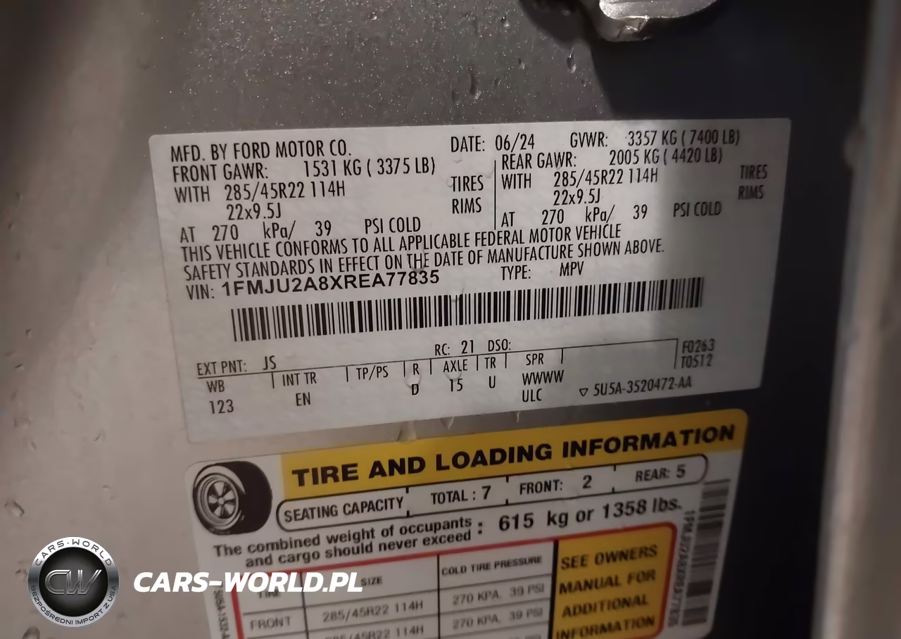 2024 Ford Expedition Limited VIN:1FMJU2A8XREA77835 - 9